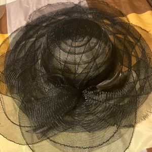 Black hat with feather